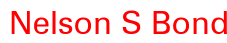 Nelson S Bond