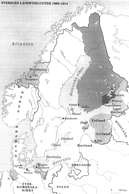 Sweden's losses 1660-1814