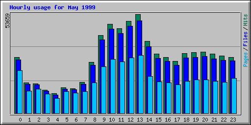 Hourly usage for May 1999