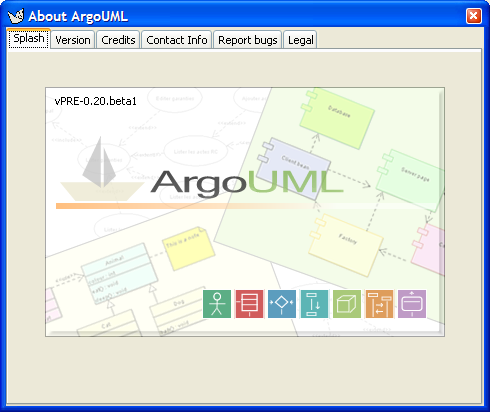 The help window for ArgoUML