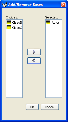 The add context dialog box