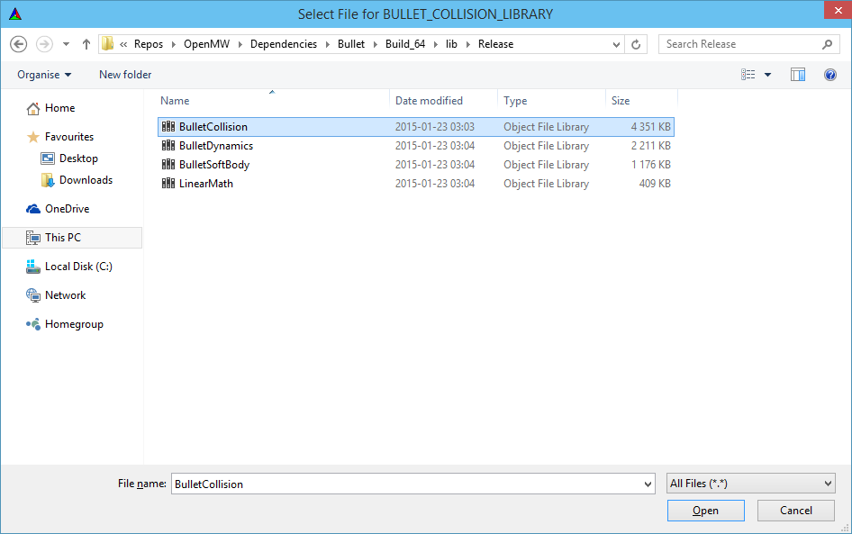 Example BULLET_COLLISION_LIBRARY image