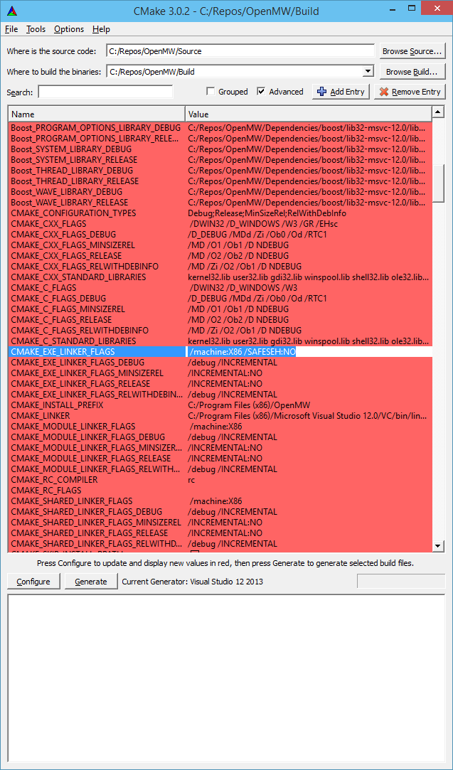Example CMAKE_EXE_LINKER_FLAGS image