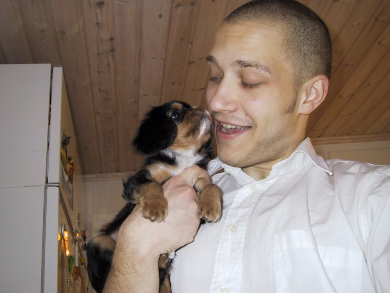 Alvin med sin morbror