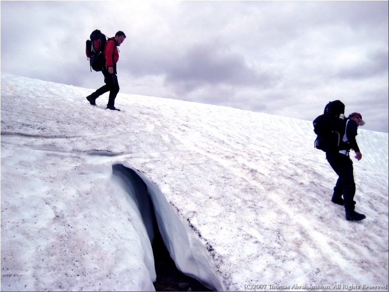 Walking on snow