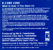K. Cera Cera - Back