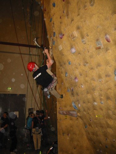 Indoor ice climbing