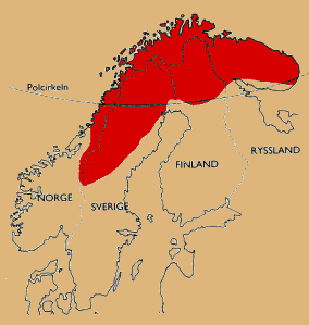 map over Sámi lands