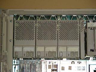 Covers infront of the three RF72 drives